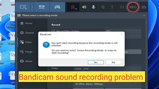 Bandicam sound recording problem, Bandicam sound