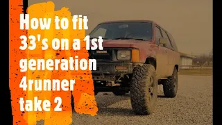 How to put 33s on a 1st gen 4runner