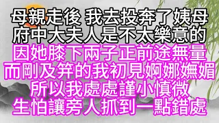 母親走後，我去投奔了姨母，府中大夫人是不太樂意的，因她膝下兩子，正前途無量，而剛及笄的我，初見婀娜嫵媚，所以我處處謹小慎微，生怕讓旁人抓到一點錯處【幸福人生】