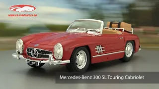 ck-modelcars-video: Mercedes-Benz 300 SL Touring Cabriolet Baujahr 1957 rot Bburago