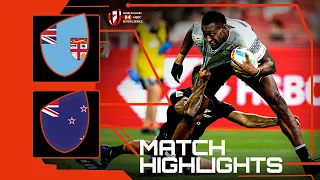 Rivals in HEATED battle for FINALS PLACE | Fiji v New Zealand | HSBC Singapore Rugby Sevens 2023