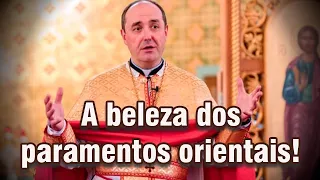 PARAMENTOS LITÚRGICOS BIZANTINOS - O que um Padre Oriental veste para rezar a Missa?