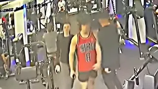 gym knockout red shirt and black shirt