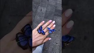 🦋💍 Butterfly Ring #shorts #tonniartandcraft #youtubeshorts #art #love #craft