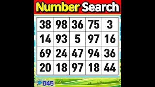 NumberSearch. Are you forgetful? 【Memory | Concentration】