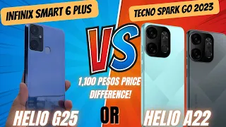 INFINIX SMART 6 PLUS VS TECNO SPARK GO 2023 -  SUPER AFFORDABLE PHONES!!! |Phone Comparison |