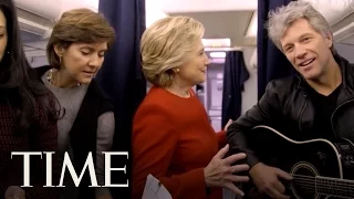 Hillary Clinton Joined By Jon Bon Jovi For Mannequin Challenge | TIME