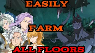 HOW TO *EASILY FARM* ALL FLOORS OF NIDHOGGR!! The Seven Deadly Sins: Grand Cross