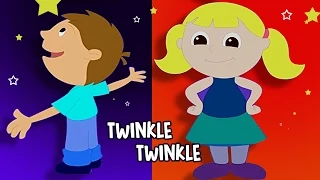 Twinkle Twinkle Little Star English Cartoon Nursery Songs | Cartoon Rhymes for Kids