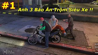 GTA 5 Roleplay #1 Ngày Đầu Chạy Grab - Bị Khách Lừa Chở Đi Ăn Trộm Siêu Xe Vãi Đạn Thiệt Chớ !!