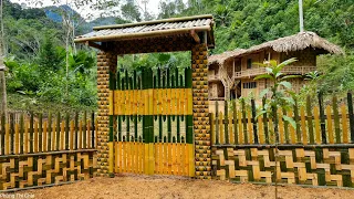 FULL VIDEO: 250 Days Build Warm, Make a Fence Around The House Living Alone In The Forest