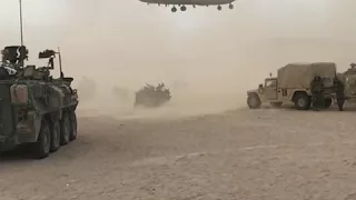 Slow Motion CH47 dusting out!