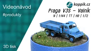 Praga V3S - Valník | 3D Tisk | Stavba | #CZ tutoriál | 1:144