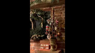 Christmas Coffee House Glam Theme *Blingy Metal Christmas Tree gets Glass Ornaments *Christmas Decor