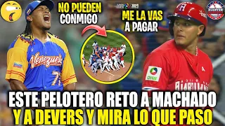 Este PELOTERO RETÓ y HUMILLÓ a MANNY MACHADO y RAFAEL DEVERS en el CLASICO MUNDIAL y MIRA QUE PASO