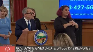 Watch: Gov. DeWine holds press conference on coronavirus in Ohio