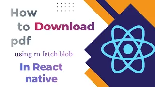 How to download pdf in react native Android/ iOS