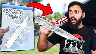 Whatever INSANE WEAPON You Draw, I'll Buy it CHALLENGE! ($1000) *THIS KNIFE IS MADE OF 100% CRYSTAL*