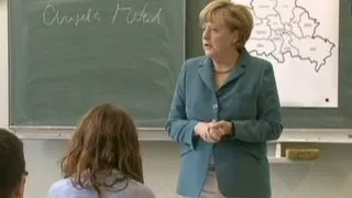 Merkel teaches German history at school