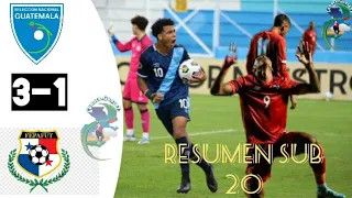 Primera Victoria| Guatemala 3 vs Panamá 1 selección sub20 resumen y goles/ Guatemala vs Panamá 3-1