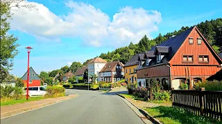 4k Driving in Germany 🇩🇪 ( Jonsdorf ) One Of The Most Beautiful Village in Germany |4k60fps