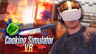 i blew up an oven in cooking simulator vr