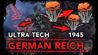 [HoI4] Ultra Tech German Reich w/ Endsieg Mod 1945 [AI WW2 Timelapse]