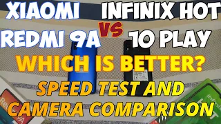 Xiaomi Redmi 9A VS Infinix Hot 10 Play (Speed Test and Camera Comparison)