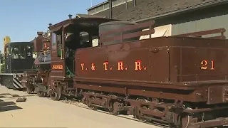 Historic locomotives from Nevada and California museums swap places