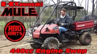 Kawasaki Mule 440cc Engine Swap Ep1