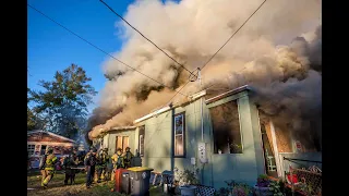 Jacksonville Fire Rescue Department responds to house fire with heavy smoke and fire