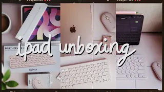 iPad Air 4 unboxing 💖 + best accessories (silent chill #asmr video) // #MagaliTech