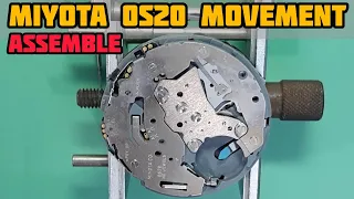 How To Service MIYOTA 0S20 Chronograph Movement | Assemble Tutorial | SolimBD