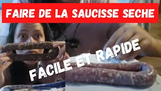 Comment faire de la saucisse sèche? FACILE ET RAPIDE