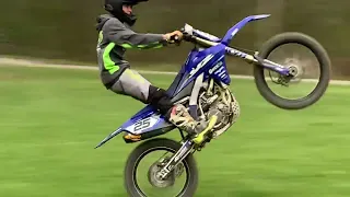 Wheelie time Friday Night!  Yz250f.   Bubba t.   April 26/2024.    14