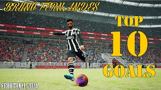 Top 10 Goals || Top Goals by BRUNO FERNANDES || efootball 2024