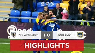 Wimbledon Survive Nervy Finish To Defeat Guiseley | Wimbledon 1-0 Guiseley | Emirates FA Cup 2021-22