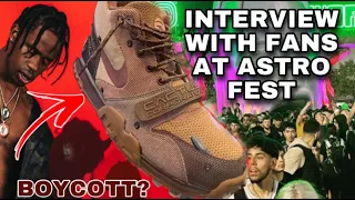 TRAVIS SCOTT ASTRO WORLD FESTIVAL CONCERT GOER WITNESSES  INTERVIEW,DEMONIC RITUAL? HIS NEW SNEAKER