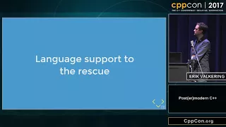Post(er)modern C++ -  Erik Valkering [ CppCon 2017 ]