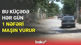 Köməksiz qalan Saray sakinlərinin yol problemi