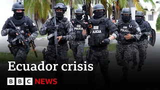 Ecuador crisis - President declares country at war with drugs gangs | BBC News