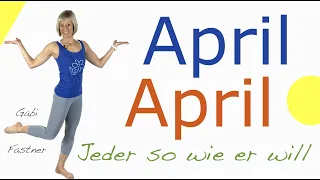 🌻65 min. April, April | 13 min. Faszien | 20 min. Cardio | 20 min. Kräftigung | 12 min. Stretching