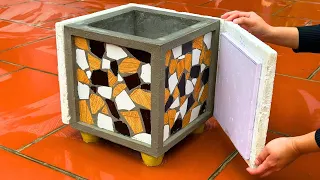 Recycle Ceramic Tile Pieces To Make Unique And Spectacular Plant Pots For Your Garden