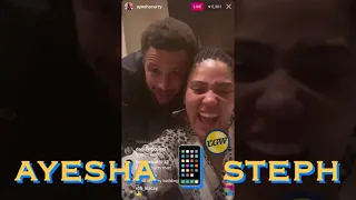 📱 Ayesha & Stephen Curry IG live: 🥁, pineapples on pizzas?, another baby?, annoyances, worship svc