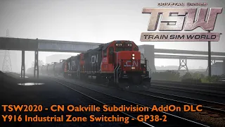 TSW2020 - CN Oakville Subdivision AddOn DLC - Y916 Industrial Zone Switching - GP38-2