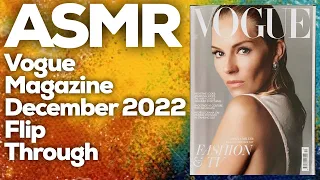 ASMR Vogue magazine December 2022 flip through, StevenAntonyASMR