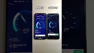 iphone vs samsung￼internet speed test in 2024#shorts