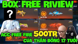 Box Free Riview ACC Free Fire 500TR Của 1 Bạn Streamer Mới 17 Tuổi, Phá 10.000 Kim Cương Để Quay Đồ