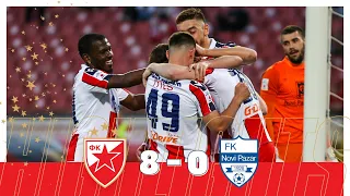 Crvena zvezda - Novi Pazar 8:0, highlights