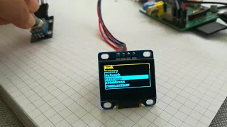 Rotary encoder based menu interface using OLED and Raspberry Pi